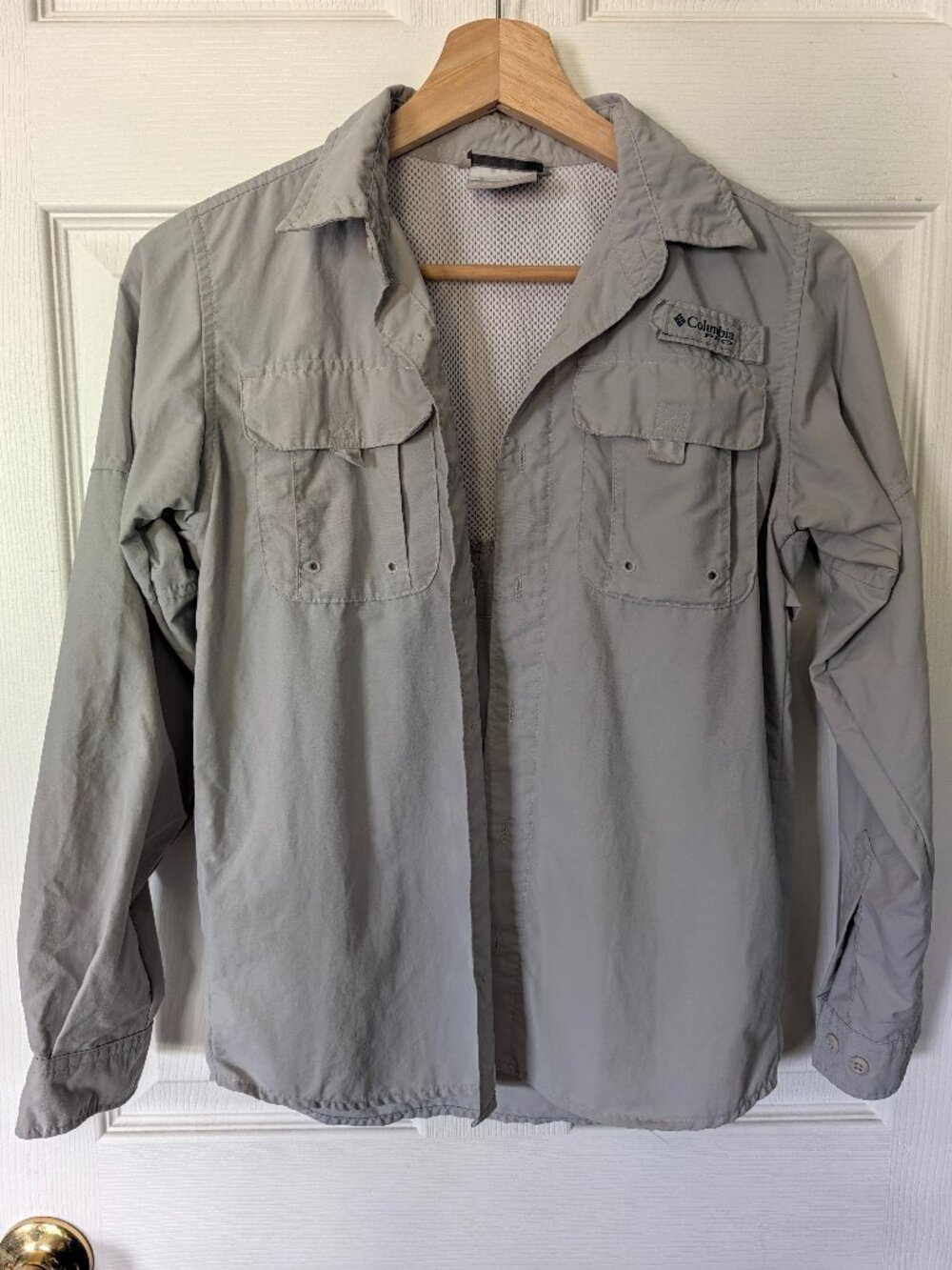 Size 10-12 Kids Columbia Active Shirt Hiking Fishing